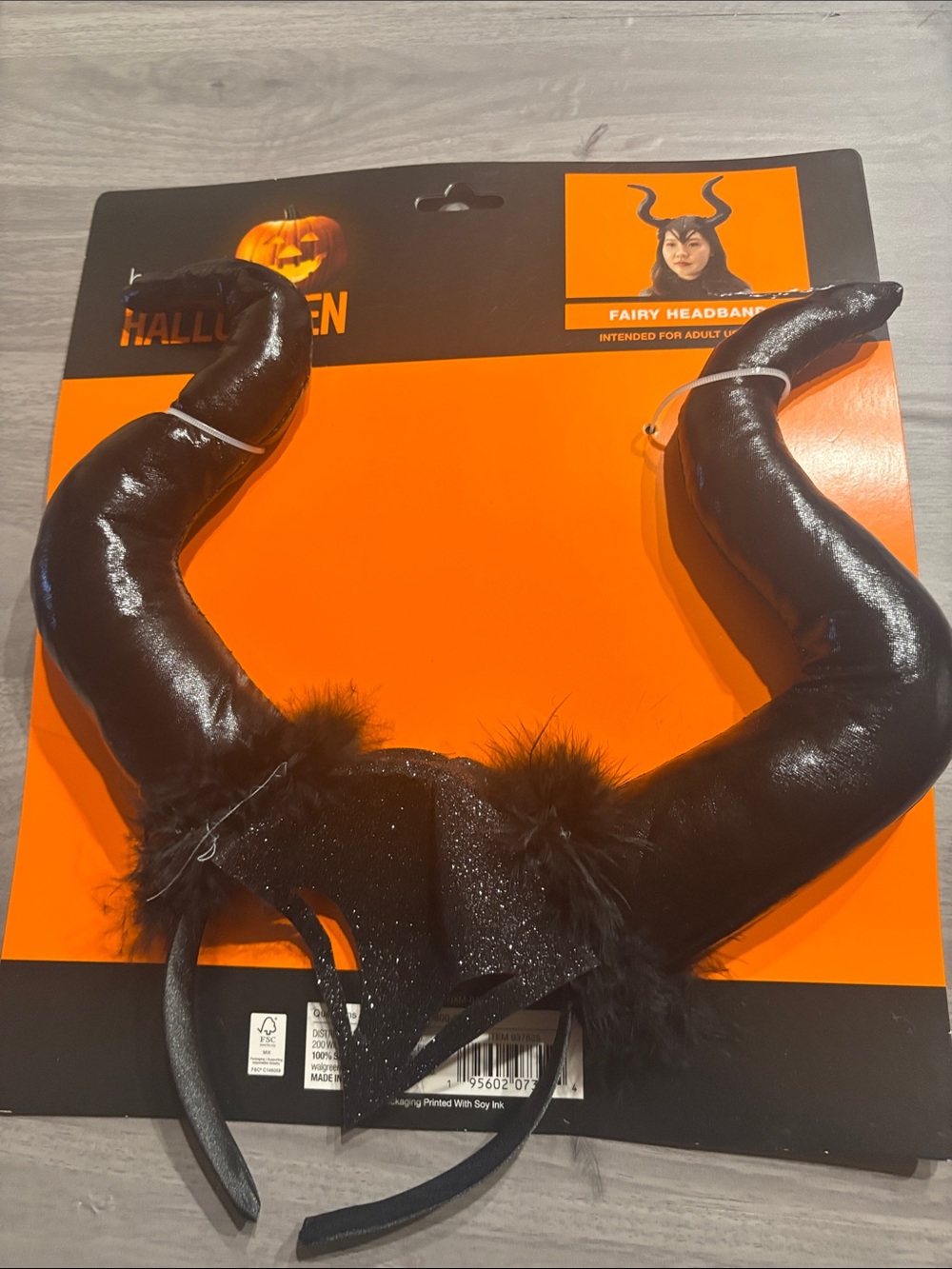 Black Horned Fairy Headband - Halloween Accessory